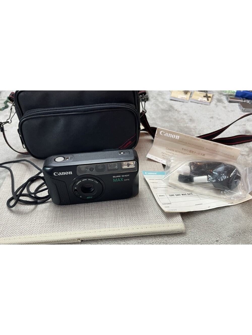 Canon Sure Shot MAX DATE 35mm Film Camera Point & Shoot 38mm F3.5 CANON lens